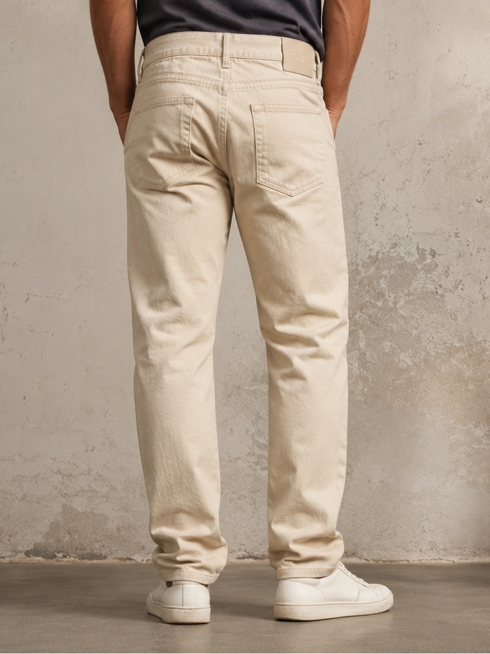 Gucci Mens‎ Beige Denim Jeans Straight Leg Italian Luxury Trousers Size 34